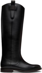Brunello Cucinelli Black Tall Riding Boots