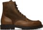 Brunello Cucinelli Brown Paneled Leather Boots - Thumbnail 1