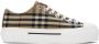 Burberry Beige Check Sneakers - Thumbnail 1