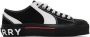 Burberry Black & White Logo Detail Sneakers - Thumbnail 1