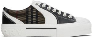 Burberry Black & White Vintage Check Sneakers