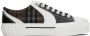 Burberry Black & White Vintage Check Sneakers - Thumbnail 1