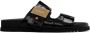 Burberry Black Leather Sandals - Thumbnail 1