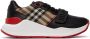 Burberry Black Leather Vintage Check Sneakers - Thumbnail 1