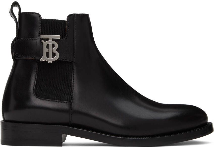 Burberry Black Motif Boots