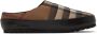 Burberry Brown & Beige Northaven Check Slippers - Thumbnail 1