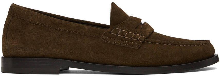 Burberry Brown Coin Detail Loafers
