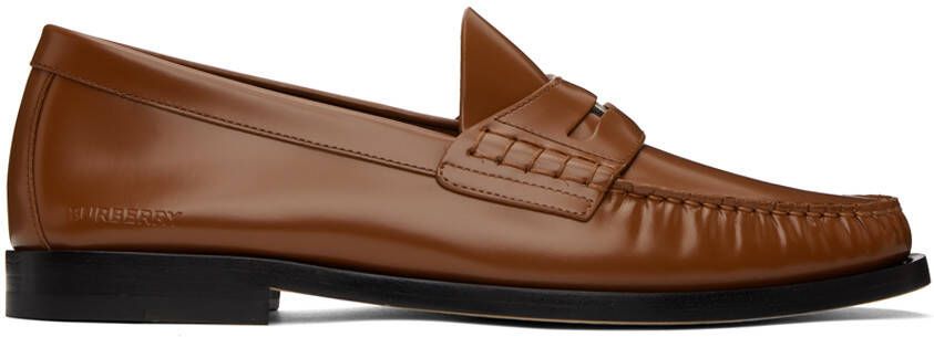 Burberry Brown Coin Loafers