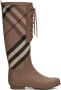 Burberry Brown Vintage Check Boots - Thumbnail 1