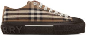 Burberry Brown Vintage Check Sneakers
