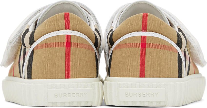 Burberry Baby Beige Check Sneakers
