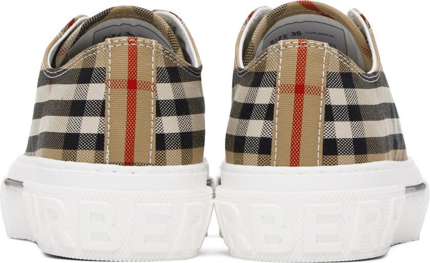 Burberry Beige Check Sneakers