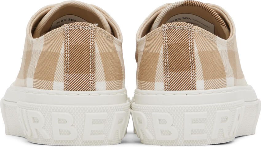 Burberry Beige Check Sneakers