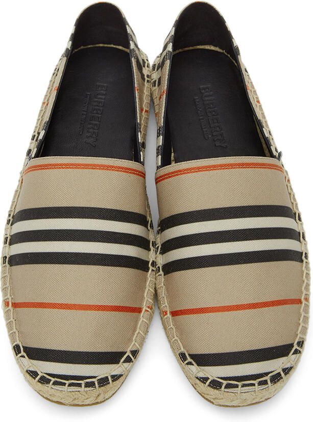 Burberry Beige Icon Stripe Alport Espadrilles