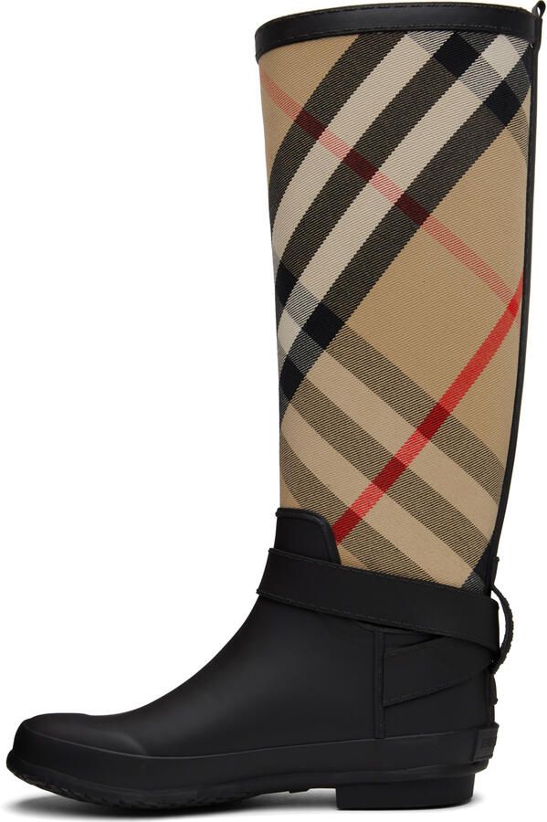 Burberry Beige Simeon Rain Boots - Picture 3