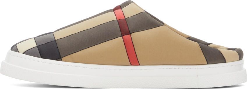 Burberry Beige Vintage Check Slippers - Picture 4