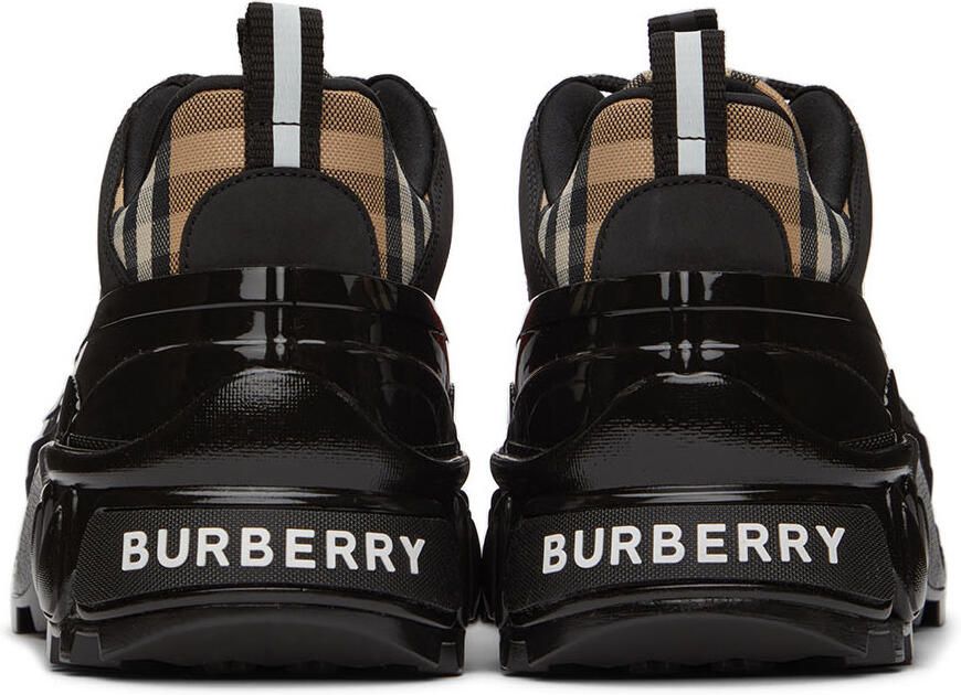 Burberry Black & Red Arthur Sneakers