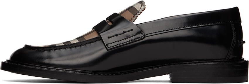 Burberry Black Croftwood Penny Loafers - Picture 3