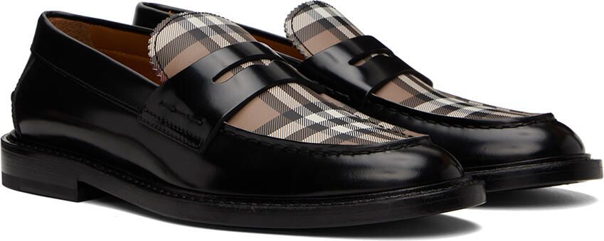 Burberry Black Croftwood Penny Loafers - Picture 2