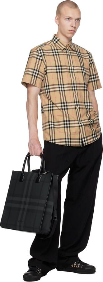 Burberry Black Embossed Sneakers - Picture 3