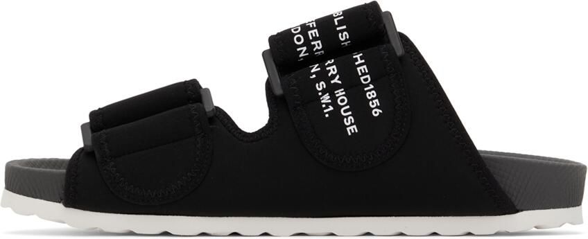 Burberry Black 'Horseferry' Print Sandals - Picture 4