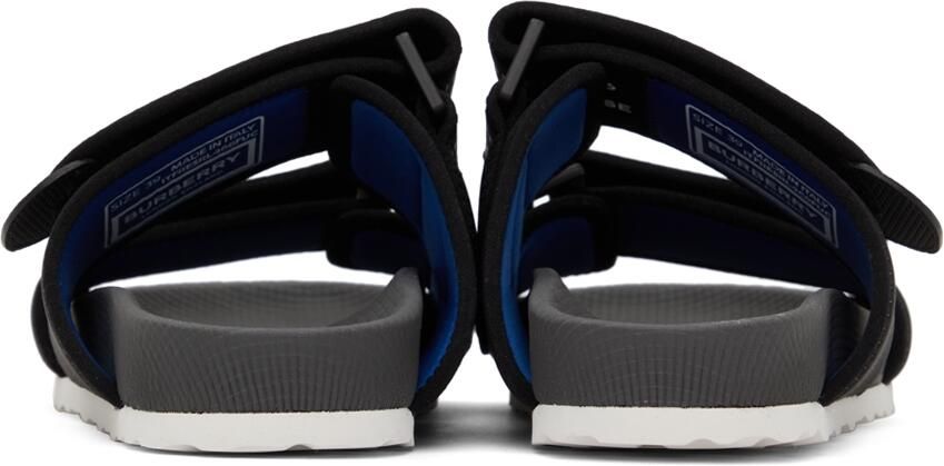 Burberry Black 'Horseferry' Print Sandals - Picture 2