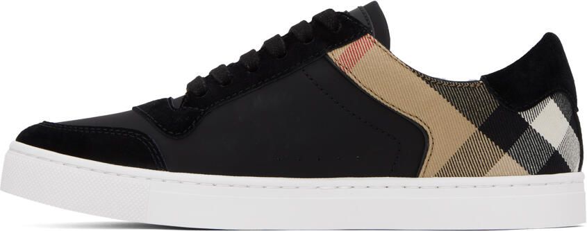 Burberry Black House Check Sneakers - Picture 3