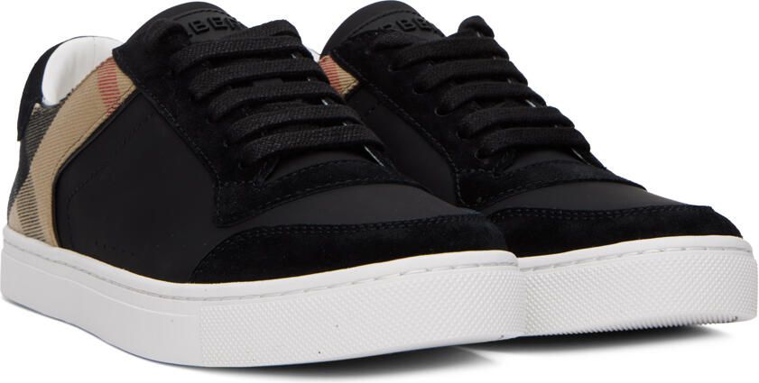 Burberry Black House Check Sneakers - Picture 2
