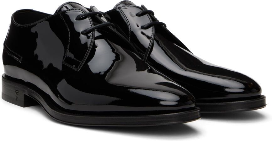 Burberry Black Leather Derbys - Picture 2