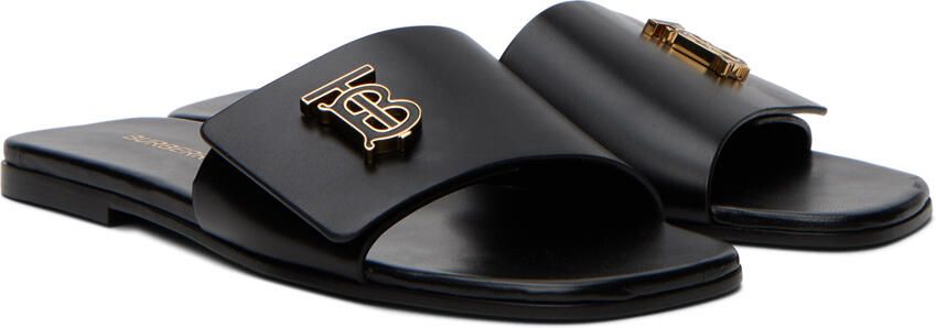 Burberry Black Monogram Motif Sandals - Picture 2