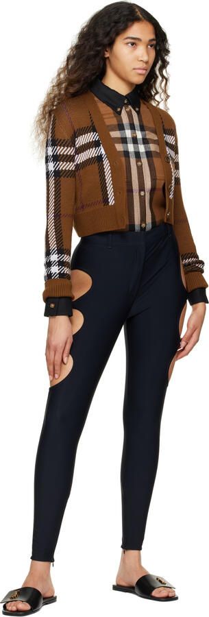 Burberry Black Monogram Motif Sandals