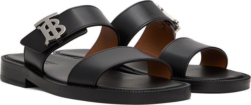 Burberry Black Monogram Motif Sandals - Picture 2