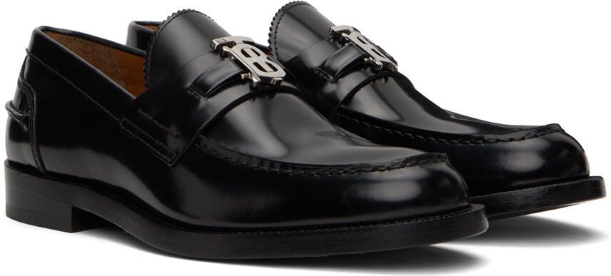 Burberry Black Motif Loafers - Picture 2