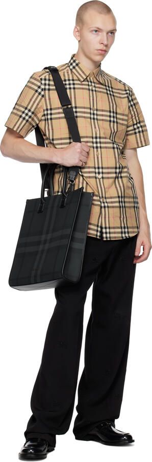 Burberry Black Motif Loafers - Picture 4