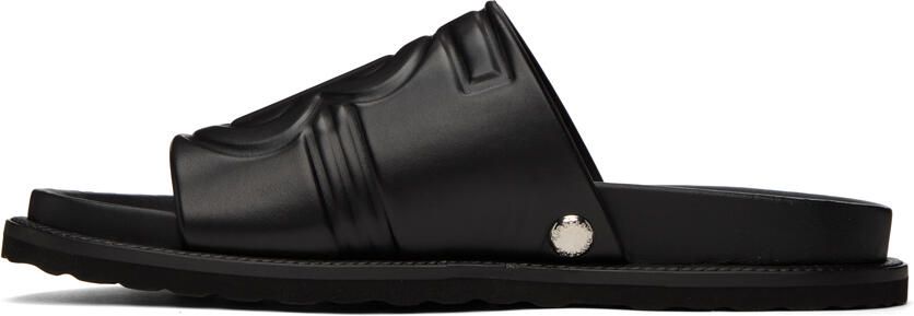 Burberry Black Motif Sandals - Picture 4