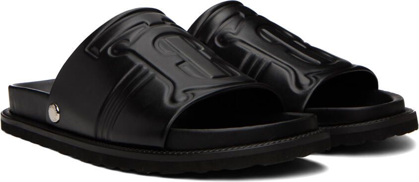 Burberry Black Motif Sandals - Picture 2