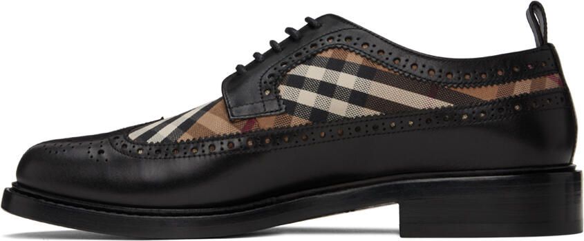 Burberry Black Vintage Check Derbys - Picture 3