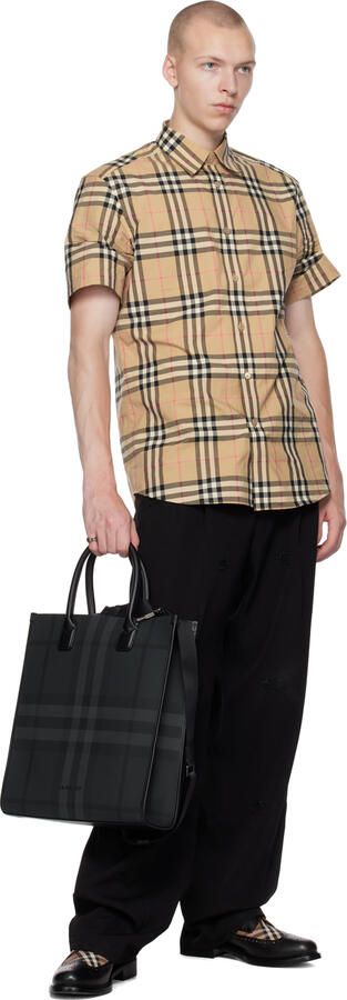 Burberry Black Vintage Check Derbys - Picture 4