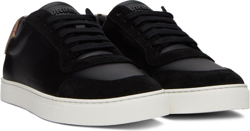 Burberry Black Vintage Check Sneakers - Picture 2