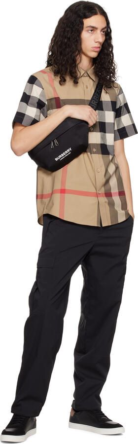 Burberry Black Vintage Check Sneakers - Picture 4