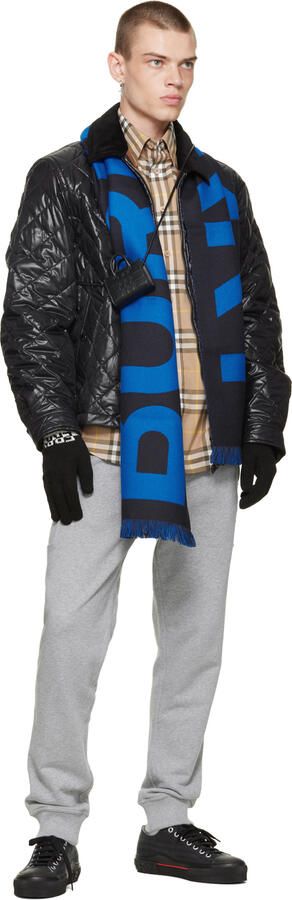 Burberry Black Vintage Check Sneakers - Picture 4