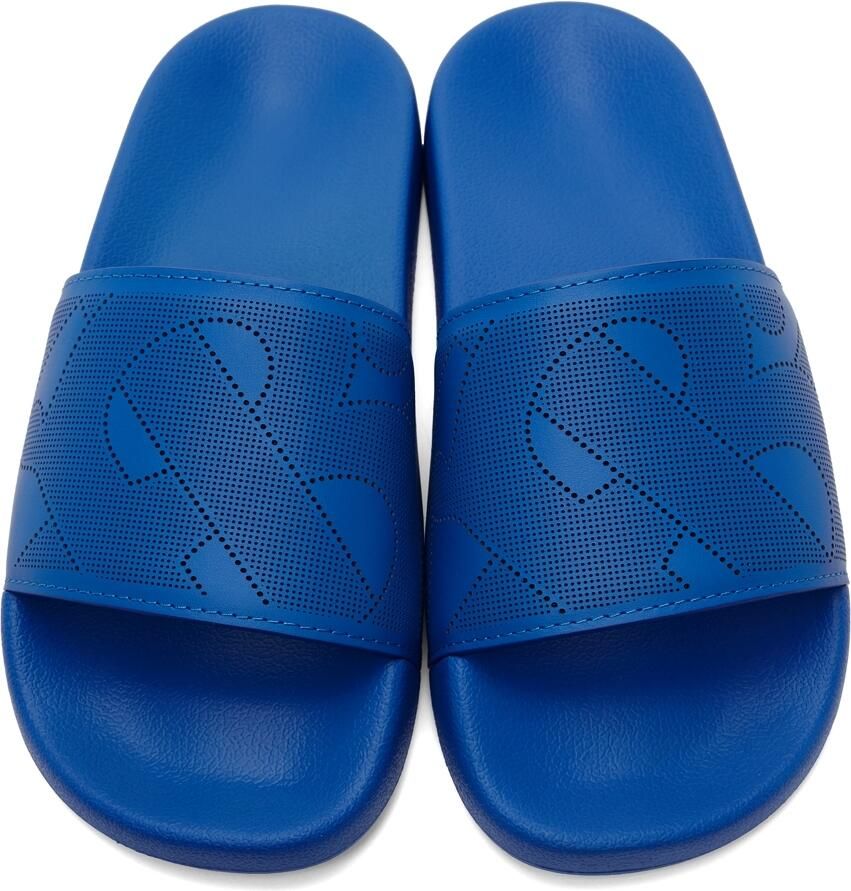 Burberry Blue Furley Slides