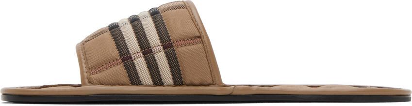 Burberry Brown Alixa Flat Sandals - Picture 4