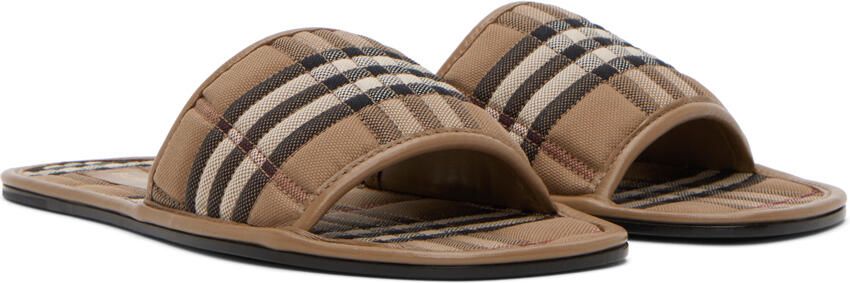 Burberry Brown Alixa Flat Sandals - Picture 3