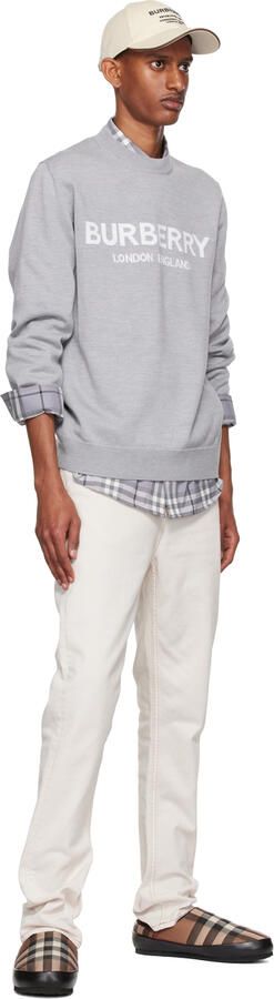 Burberry Brown & Beige Northaven Check Slippers - Picture 4