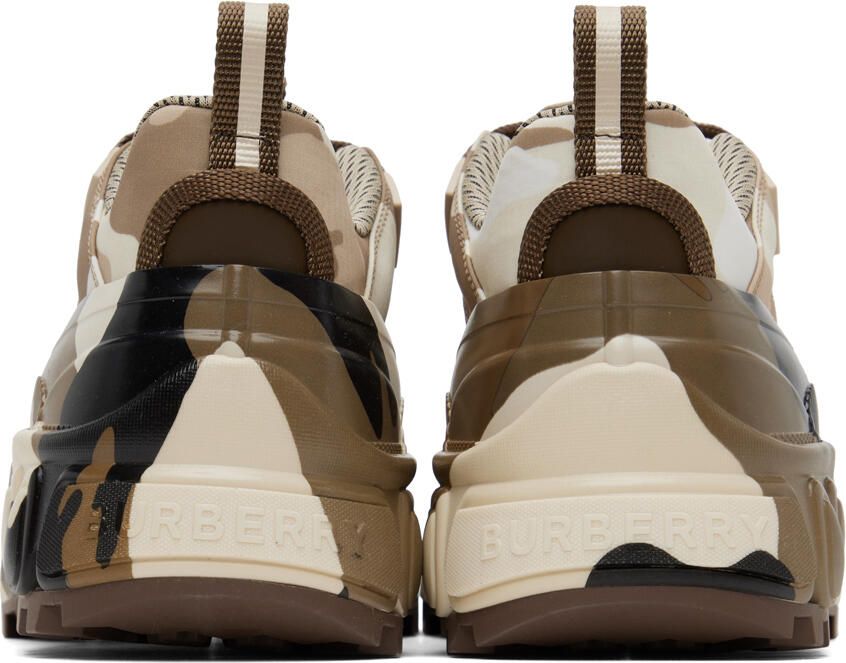 Burberry Brown Camouflage Arthur Sneakers