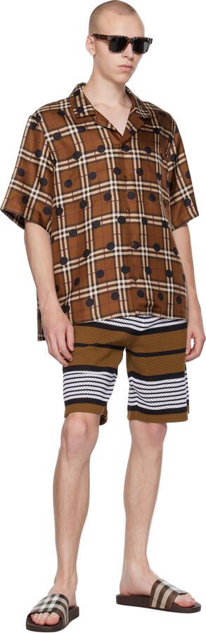 Burberry Brown Check Slides - Picture 3