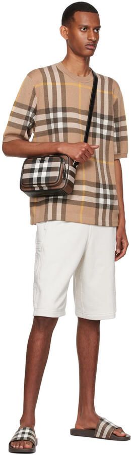 Burberry Brown Check Slides - Picture 4