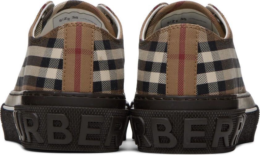 Burberry Brown Check Sneakers