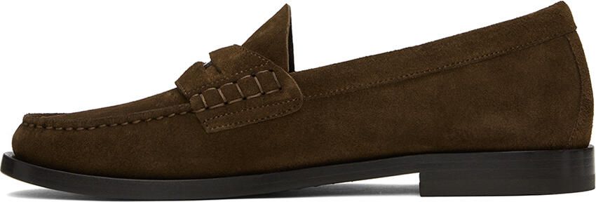 Burberry Brown Coin Detail Loafers - Picture 4